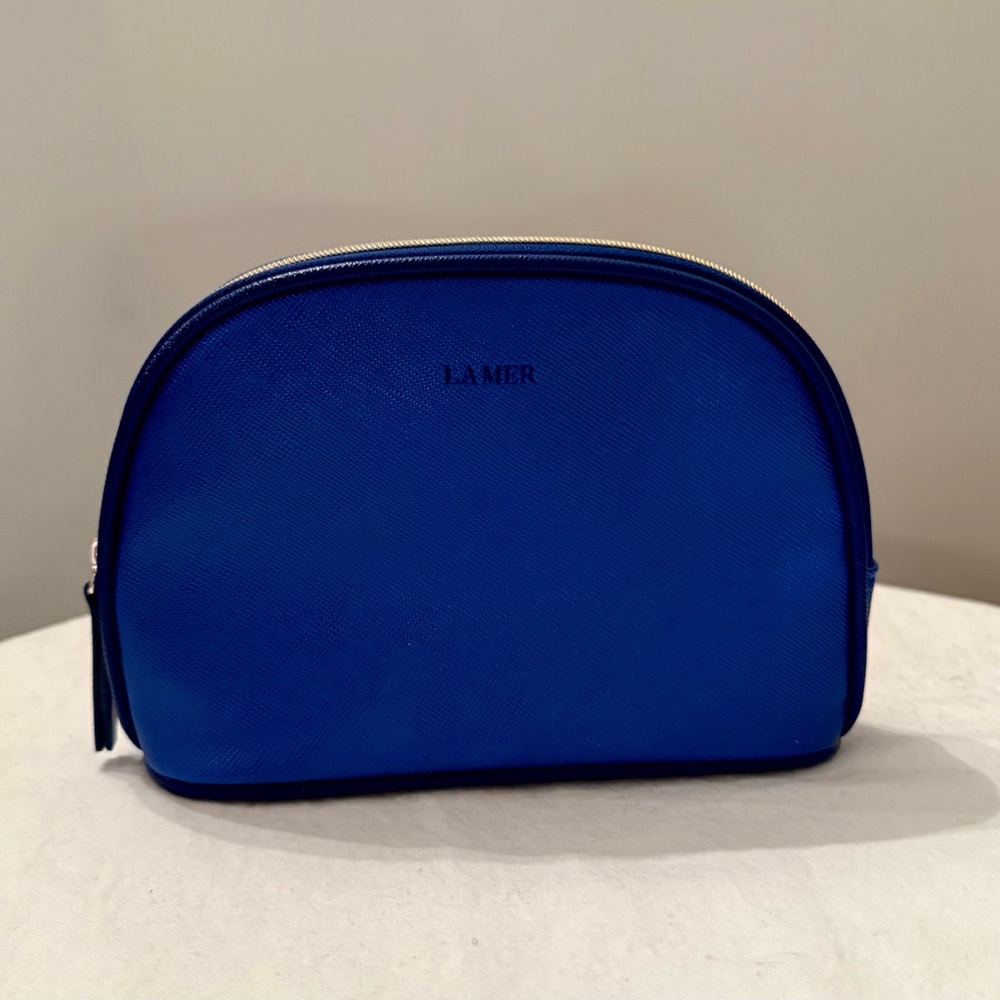 La Mer Royal Blue Cosmetic Pouch